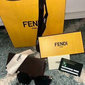 Fendi sunglasses with everything needed to gift someone
